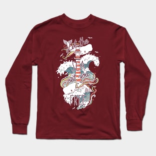 Whales and waves Long Sleeve T-Shirt